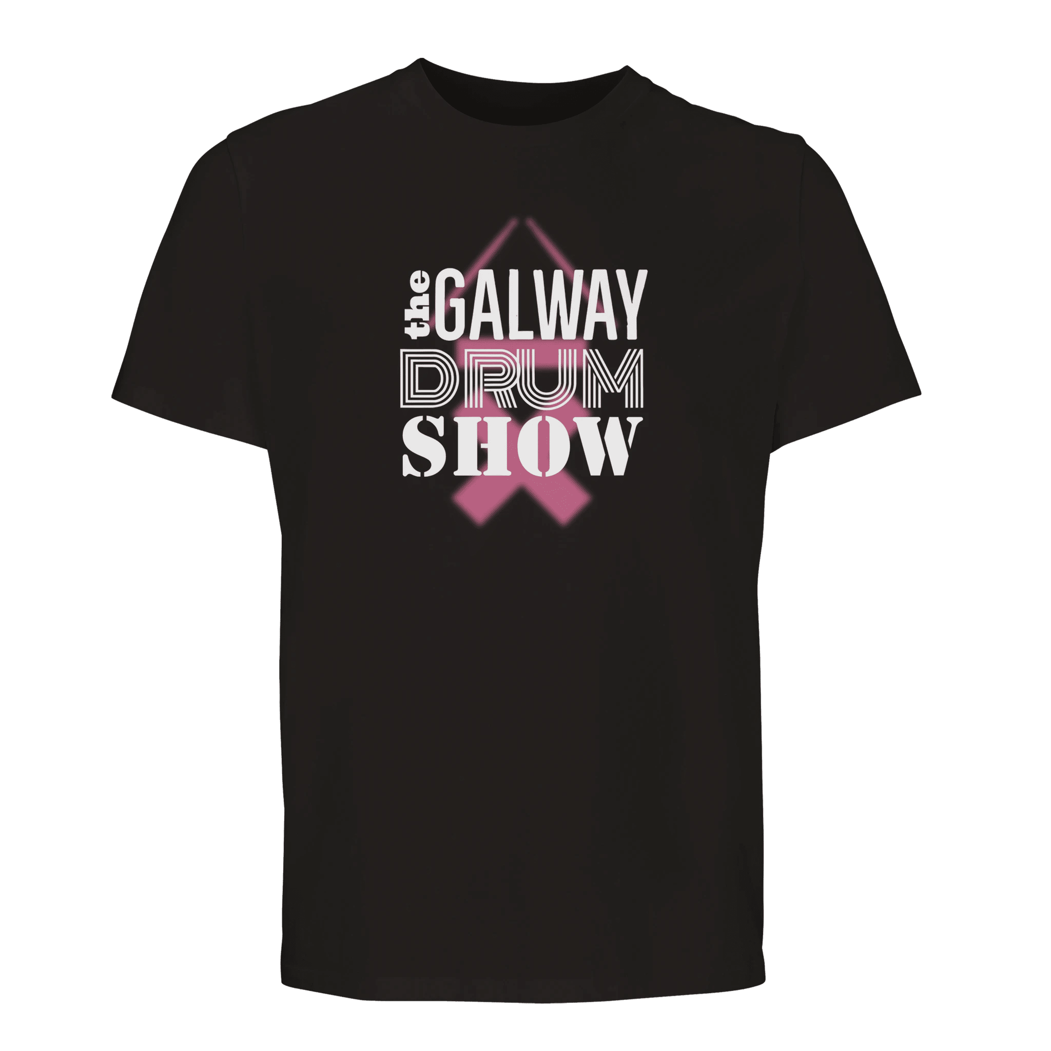 Galway Drum Show tee - large logo black | Above Average Clothing | organic cotton apparel