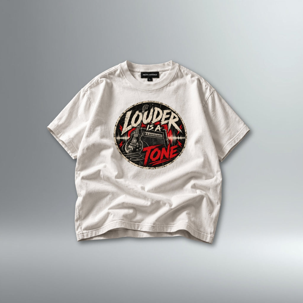 GTRST 'Louder Is A Tone' Oversized Tee | Above Average Clothing | organic cotton apparel