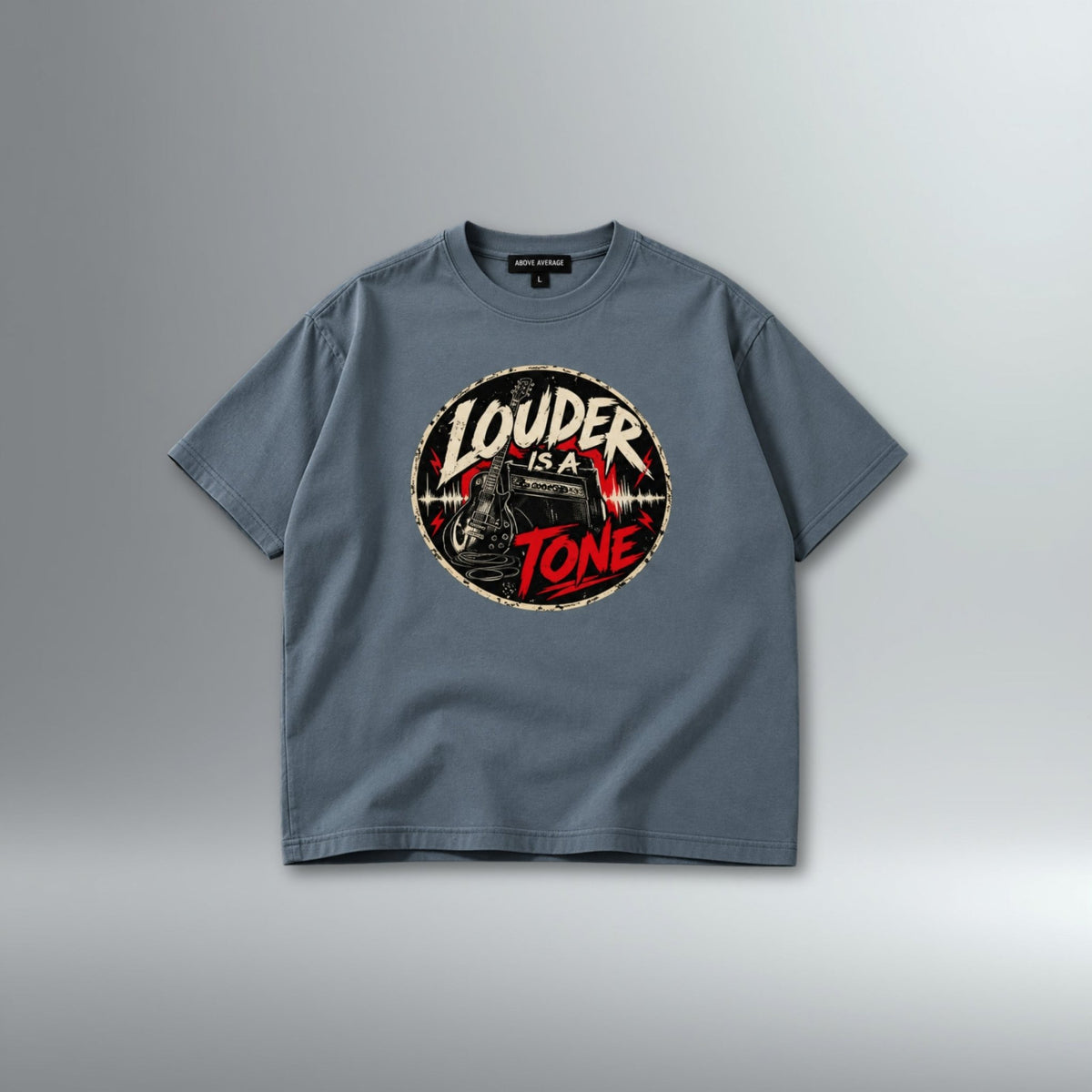 GTRST 'Louder Is A Tone' Oversized Tee | Above Average Clothing | organic cotton apparel