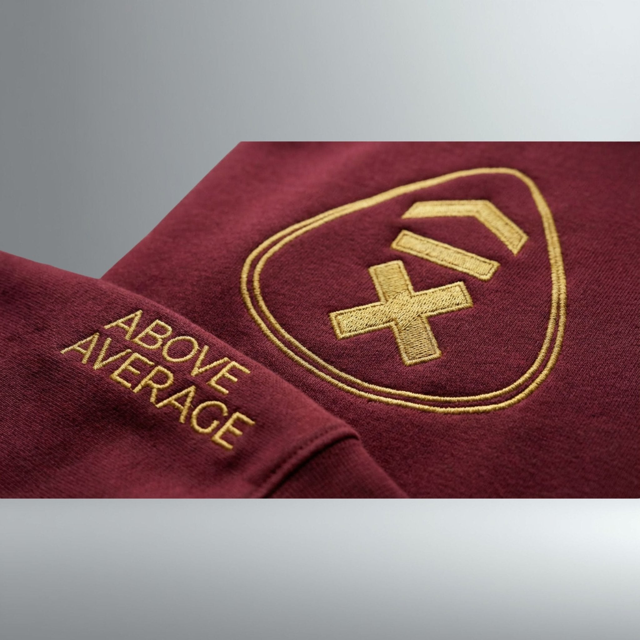 GTRST Premium Embroidered Hoodie | Above Average Clothing | organic cotton apparel