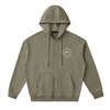 high life zip up 10cm logo | Above Average Clothing | organic cotton apparel