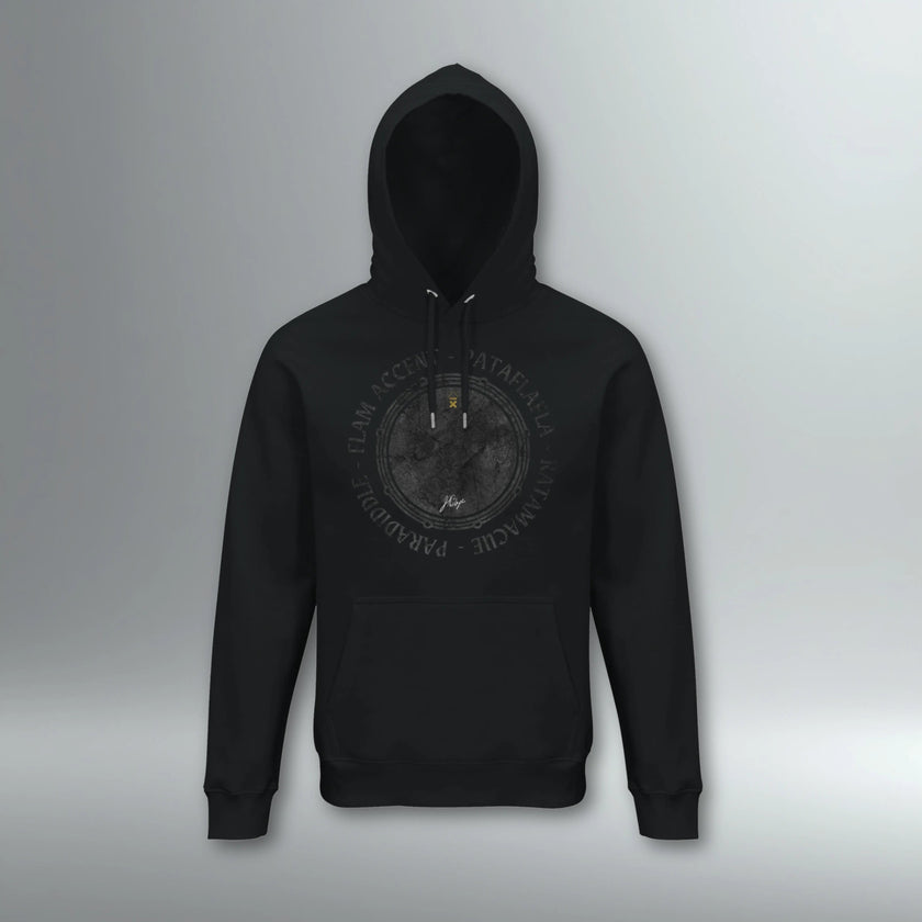 J Boye “The Grind For Chops” DRMMR Hoodie | Above Average Clothing | organic cotton apparel