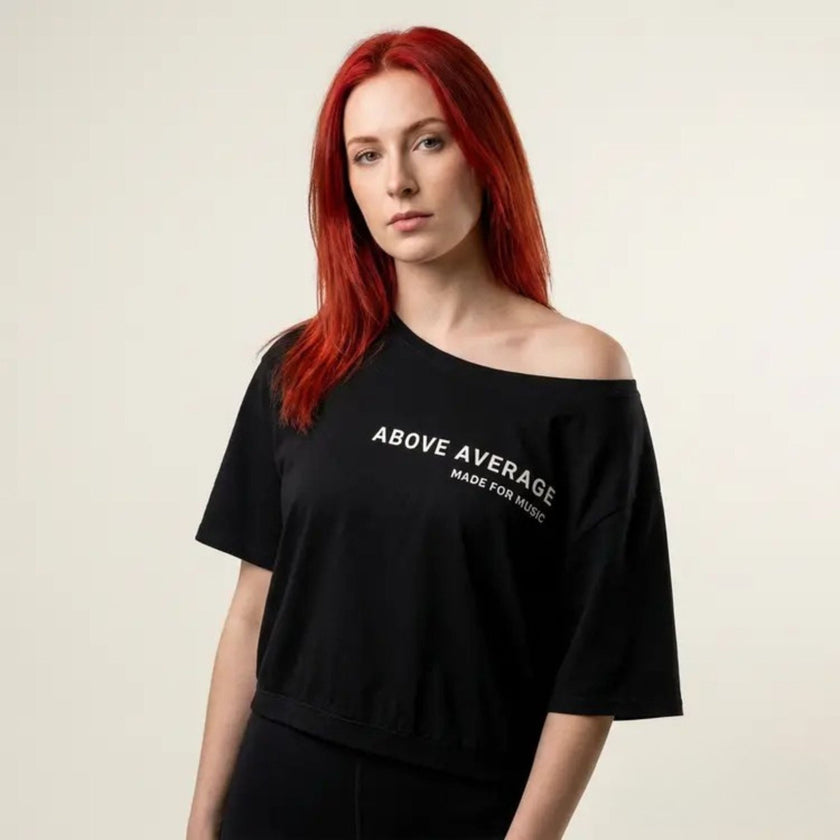 'Made for Music' Asymmetric Oversized Tee | Above Average Clothing | organic cotton apparel