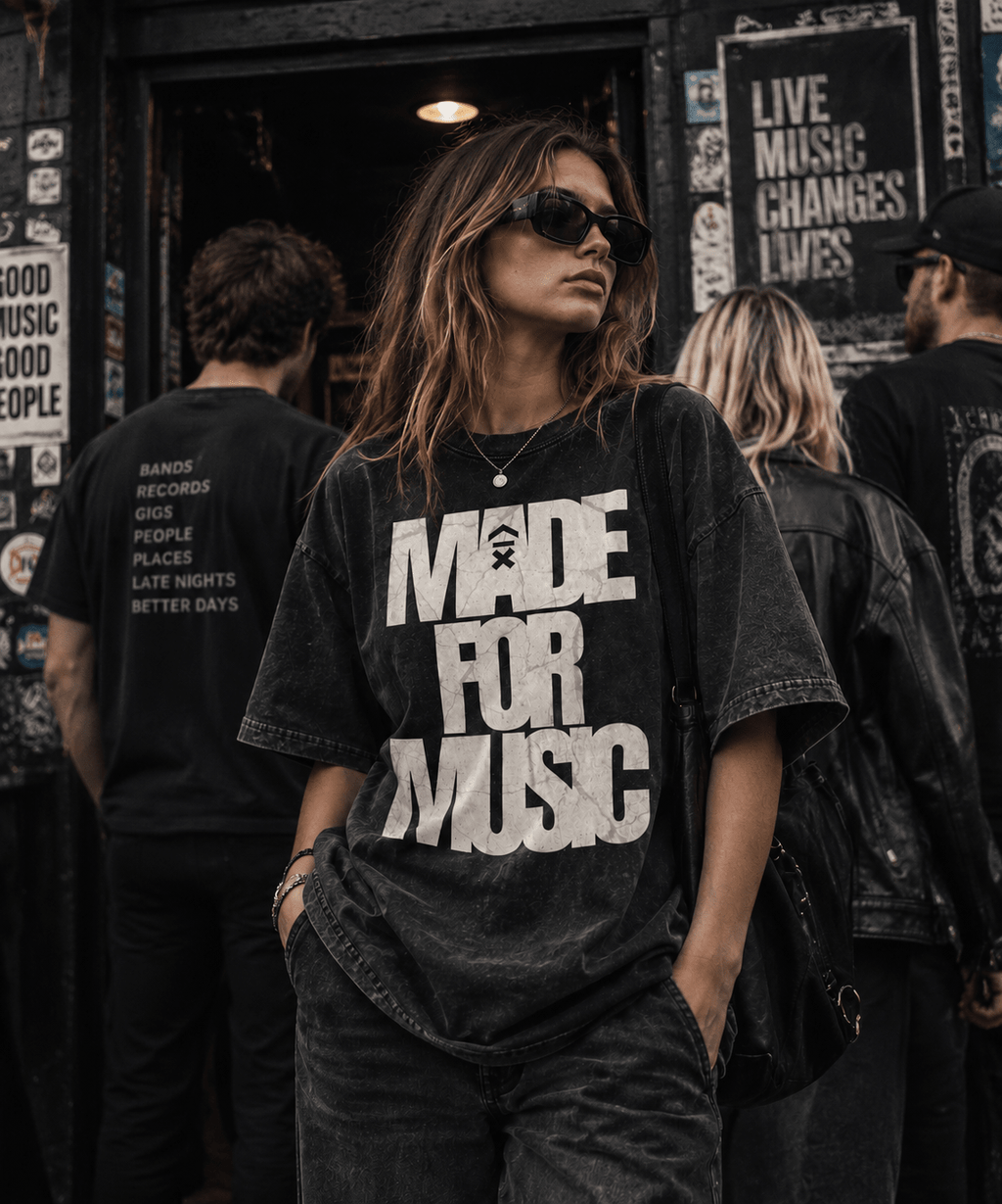 Made For Music Signature Heavyweight Tee | Above Average Clothing | organic cotton apparel