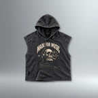 Made For Music Snow Washed Hooded Sleeveless | Above Average Clothing | organic cotton apparel