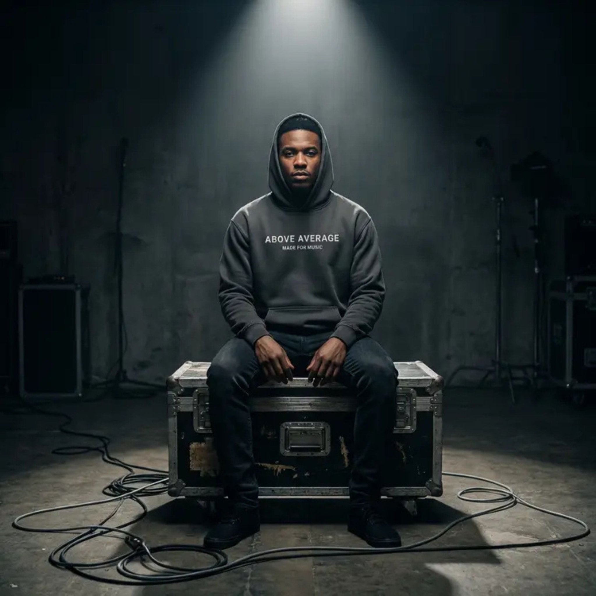 'Made for Music' Studio Print Hoodie | Above Average Clothing | organic cotton apparel