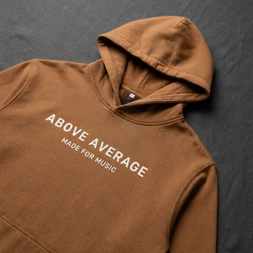 'Made for Music' Studio Print Hoodie | Above Average Clothing | organic cotton apparel