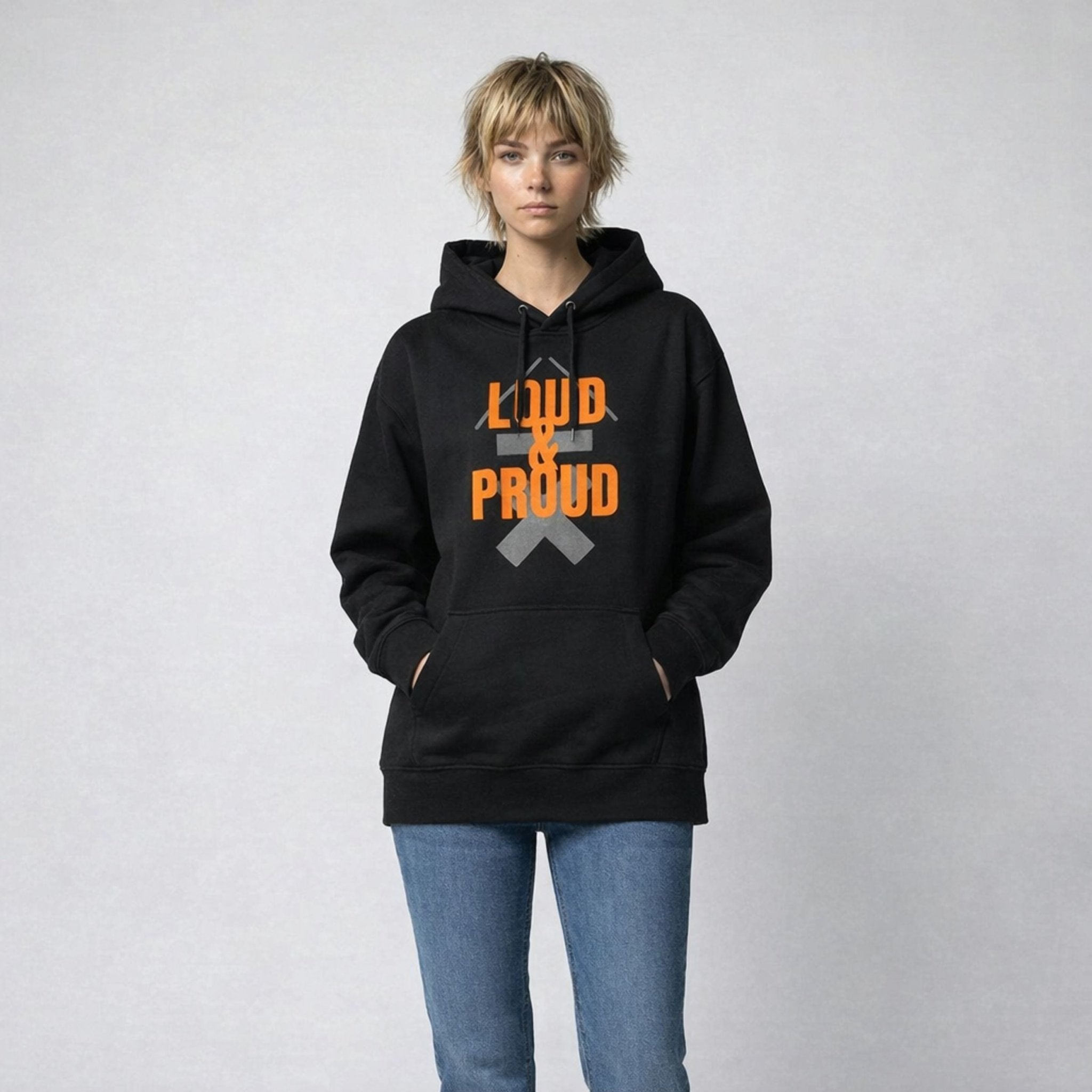 MADE YOUR VON WAY Personalised “LOUD & PROUD” Hoodie | Above Average Clothing | organic cotton apparel