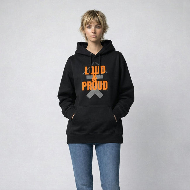 MADE YOUR VON WAY Personalised “LOUD & PROUD” Hoodie | Above Average Clothing | organic cotton apparel