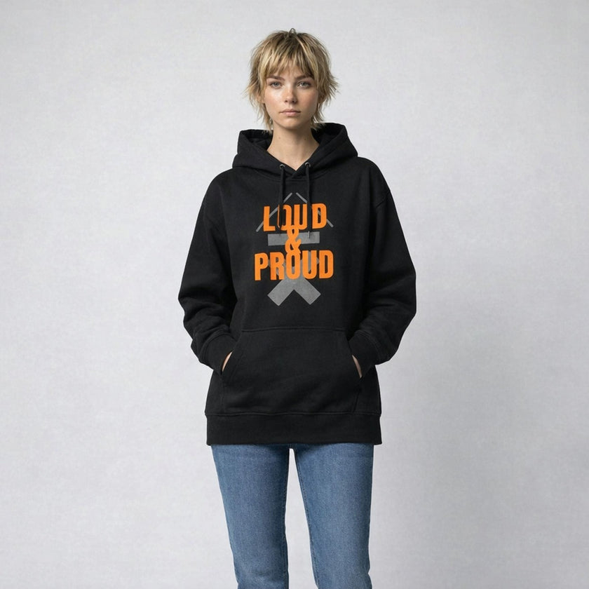 MADE YOUR VON WAY Personalised “LOUD & PROUD” Hoodie | Above Average Clothing | organic cotton apparel