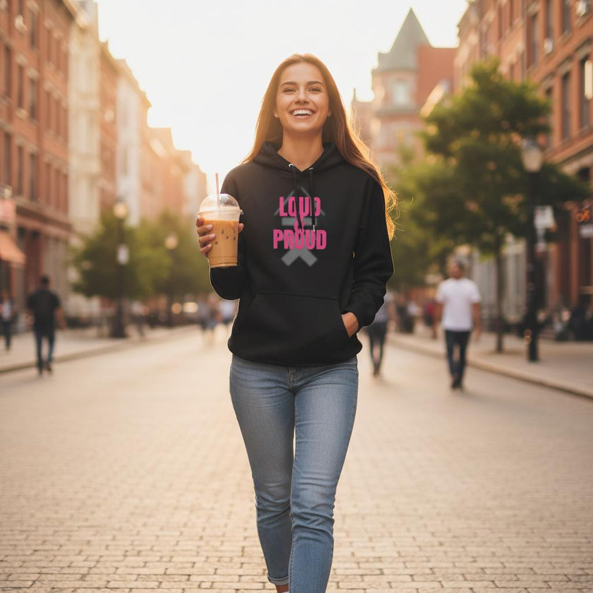 MADE YOUR VON WAY Personalised “LOUD & PROUD” Hoodie | Above Average Clothing | organic cotton apparel