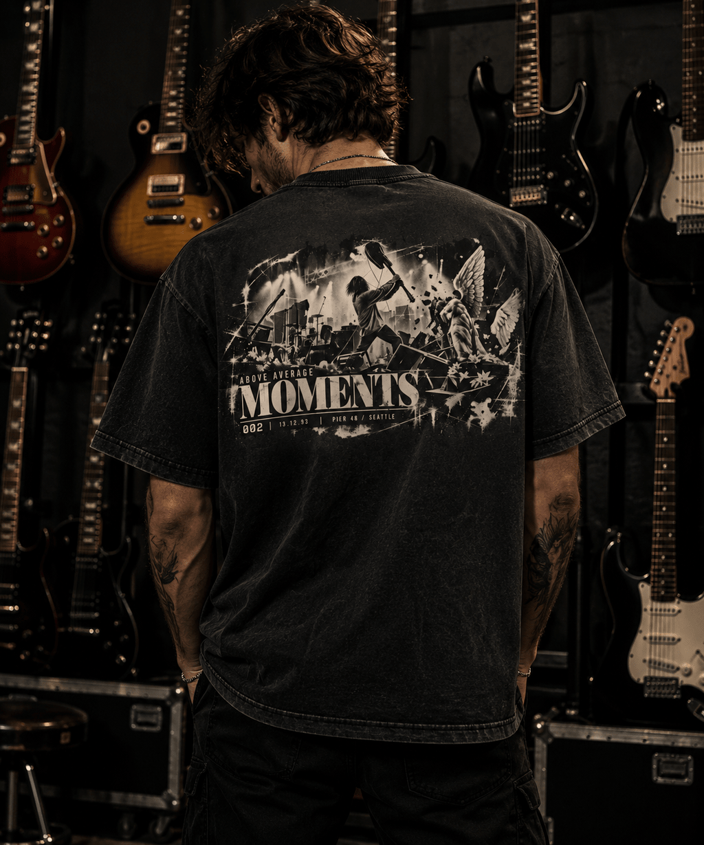 MOMENTS 002 Destruction Heavyweight Tee | Above Average Clothing | organic cotton apparel