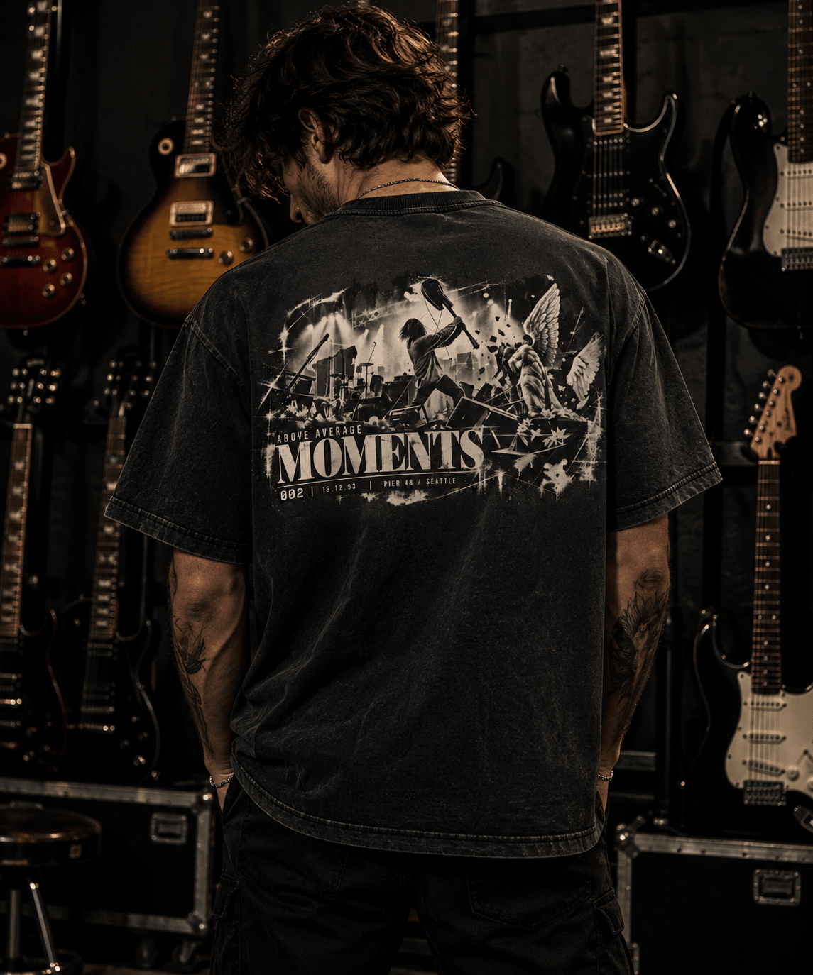 MOMENTS 002 Destruction Heavyweight Tee | Above Average Clothing | organic cotton apparel