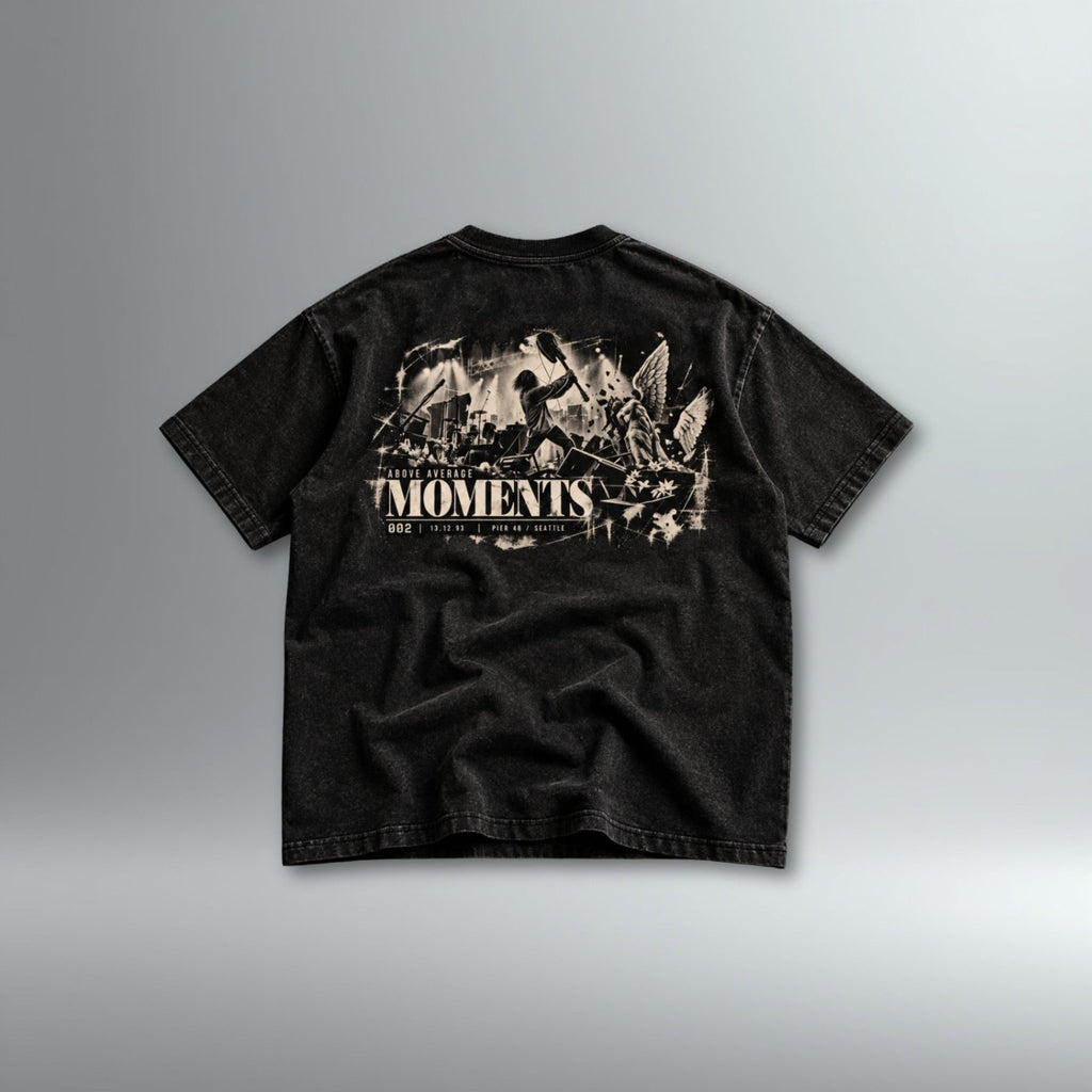 MOMENTS 002 Destruction Heavyweight Tee | Above Average Clothing | organic cotton apparel