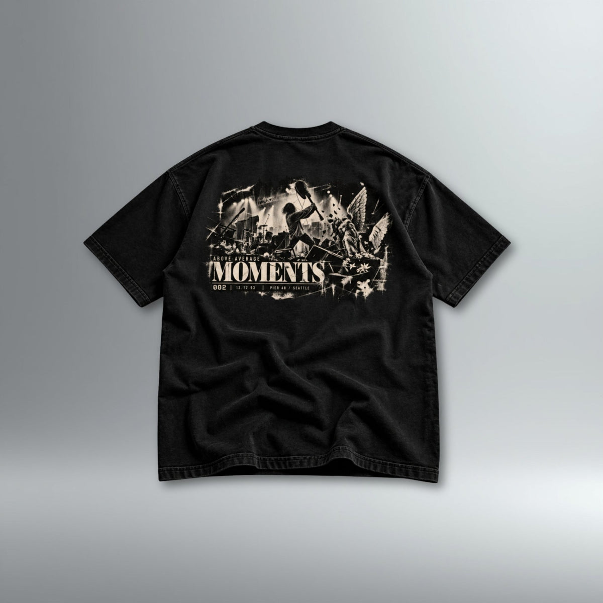MOMENTS 002 Destruction Oversized Tee | Above Average Clothing | organic cotton apparel