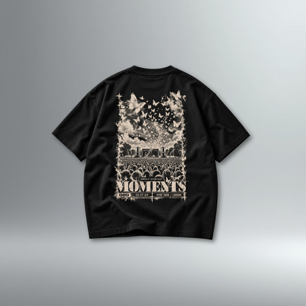 MOMENTS 009: 'Butterflies' Tee | Above Average Clothing | organic cotton apparel