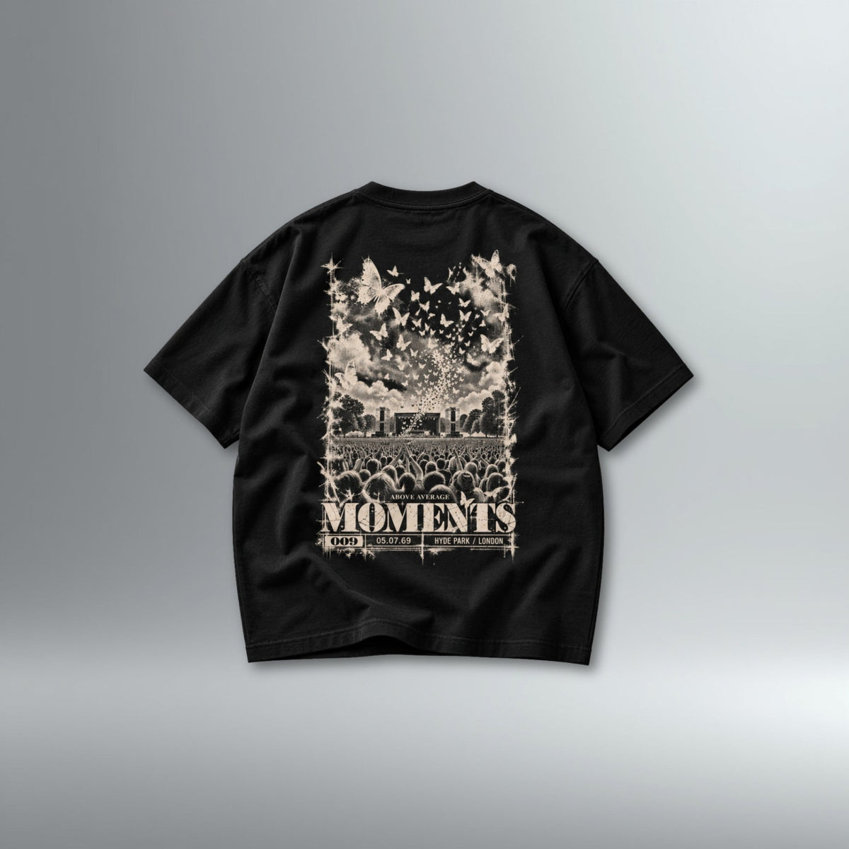 MOMENTS 009: 'Butterflies' Tee | Above Average Clothing | organic cotton apparel