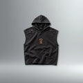 MOMENTS 012: ‘Rotation’ Distressed Sleeveless Hoodie | Above Average Clothing | organic cotton apparel
