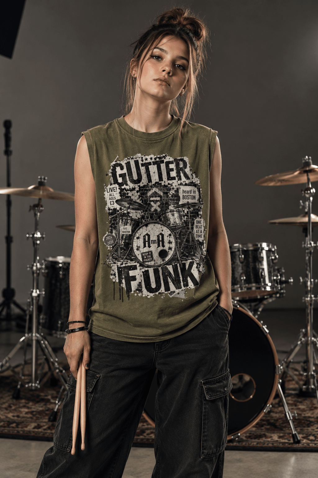 Project 354 | Gutter Funk Sleeveless Tee - Ice Fabric | Above Average Clothing | organic cotton apparel