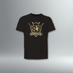 Sully Janko Tee | Gold Grunge Shield | Above Average Clothing | organic cotton apparel
