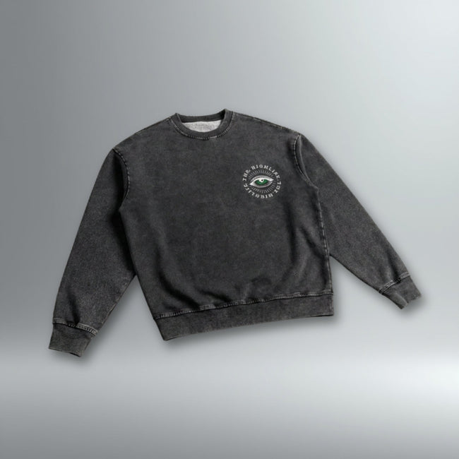 The High Life Snow Wash Sweatshirt | Above Average Clothing | organic cotton apparel