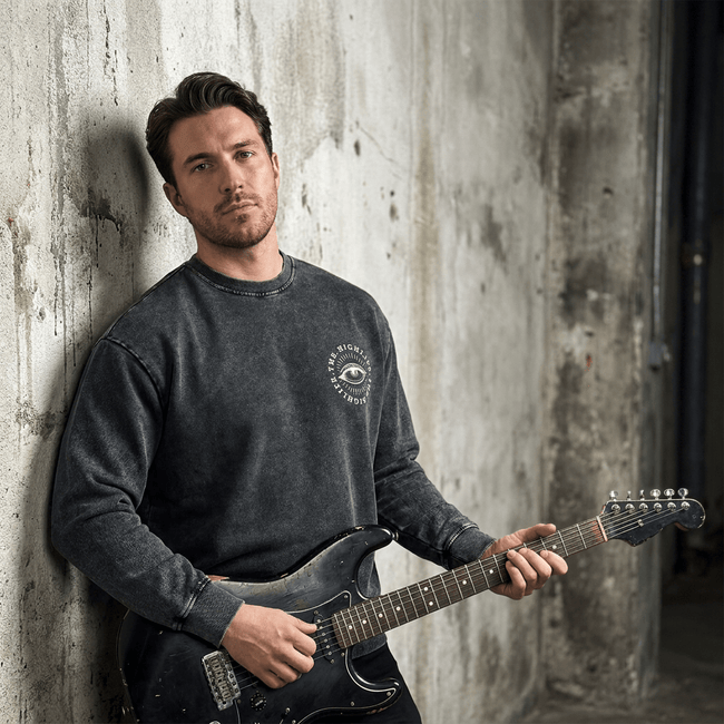The High Life Snow Wash Sweatshirt | Above Average Clothing | organic cotton apparel