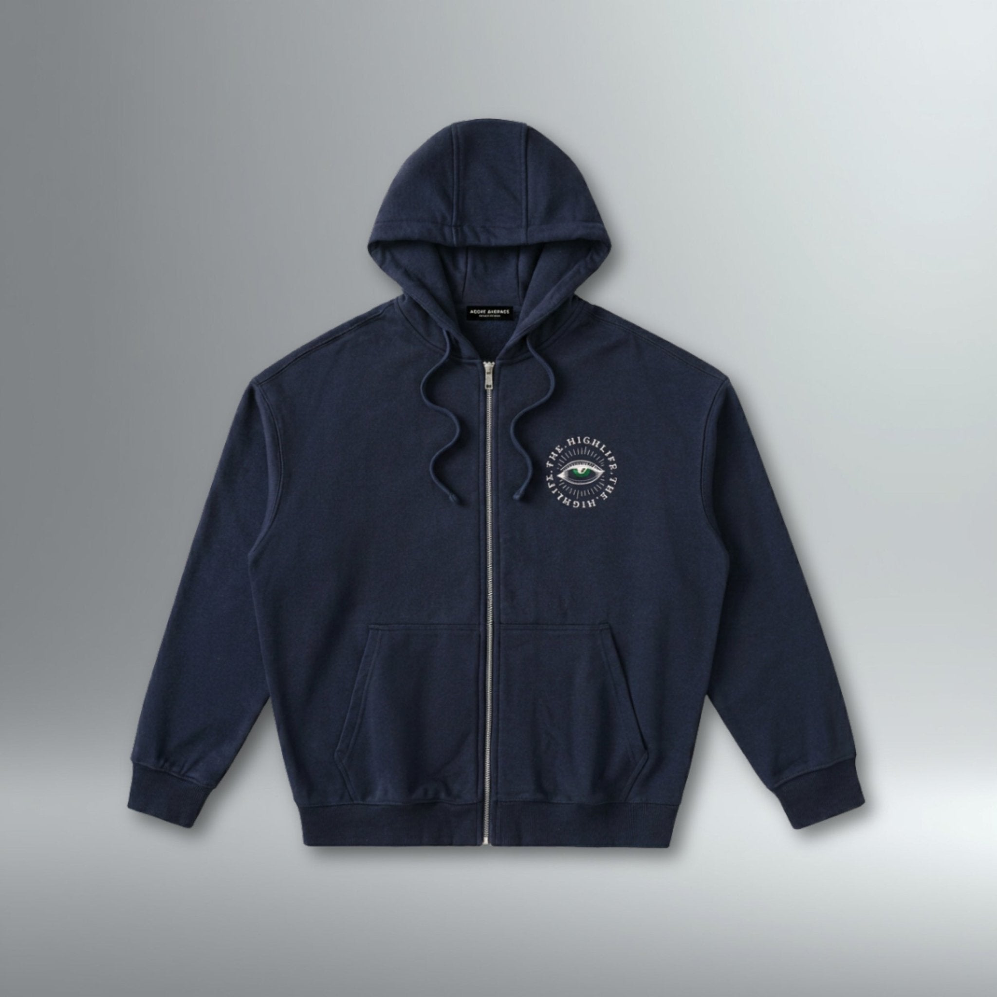The High Life Zip Hoodie | Above Average Clothing | organic cotton apparel
