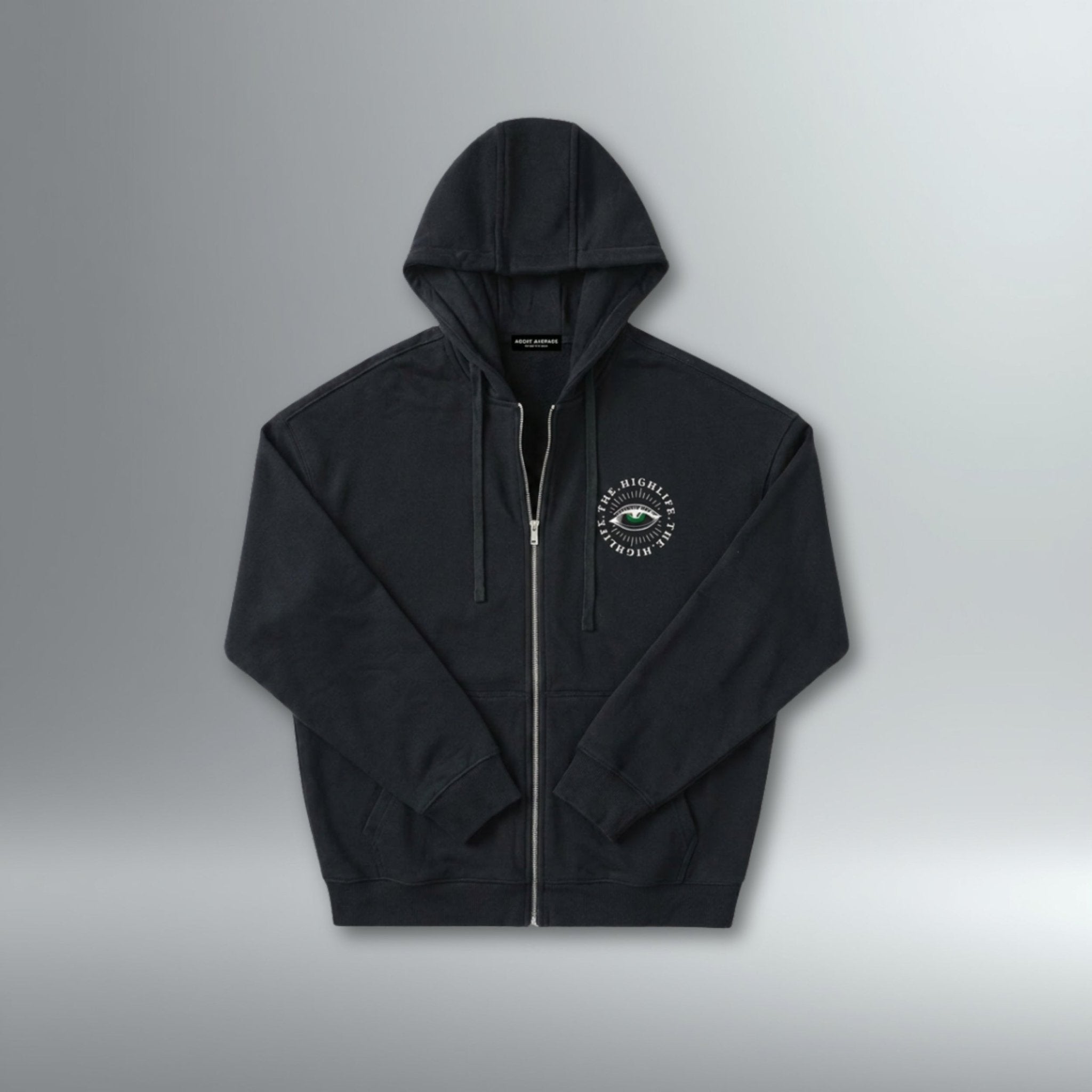The High Life Zip Hoodie | Above Average Clothing | organic cotton apparel