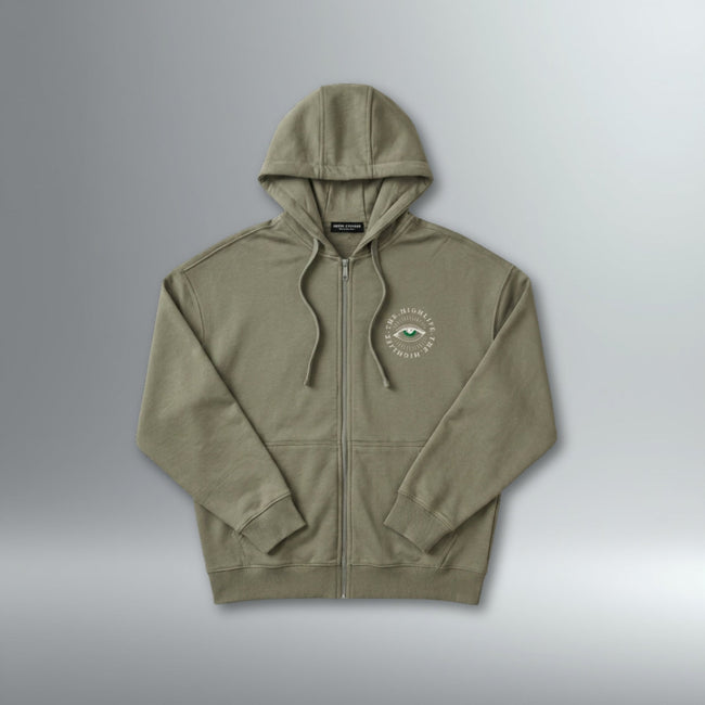 The High Life Zip Hoodie | Above Average Clothing | organic cotton apparel