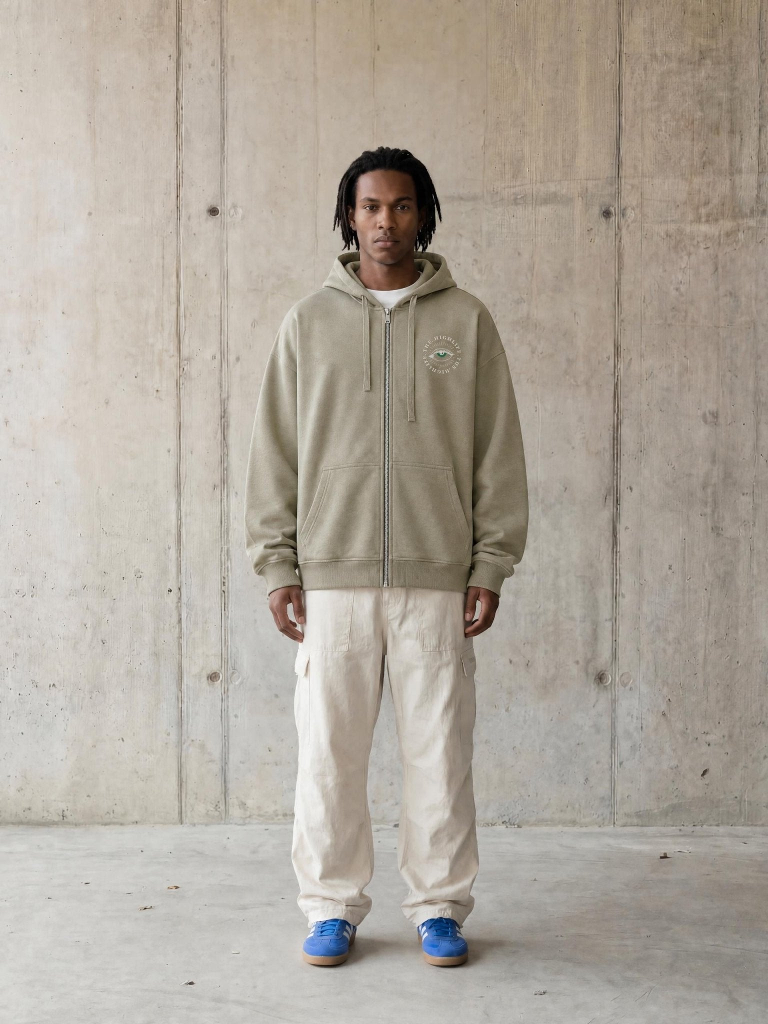 The High Life Zip Hoodie | Above Average Clothing | organic cotton apparel