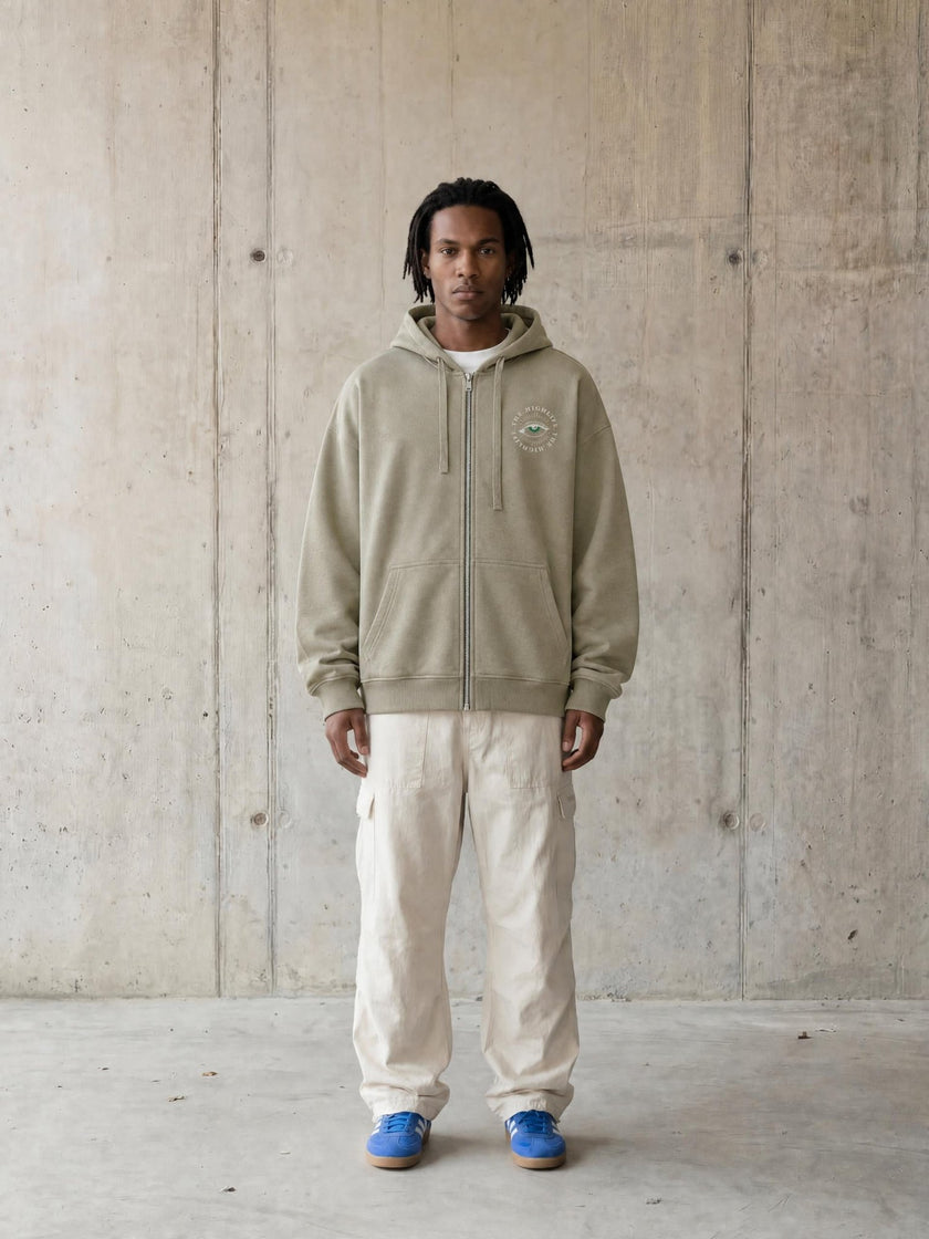 The High Life Zip Hoodie | Above Average Clothing | organic cotton apparel