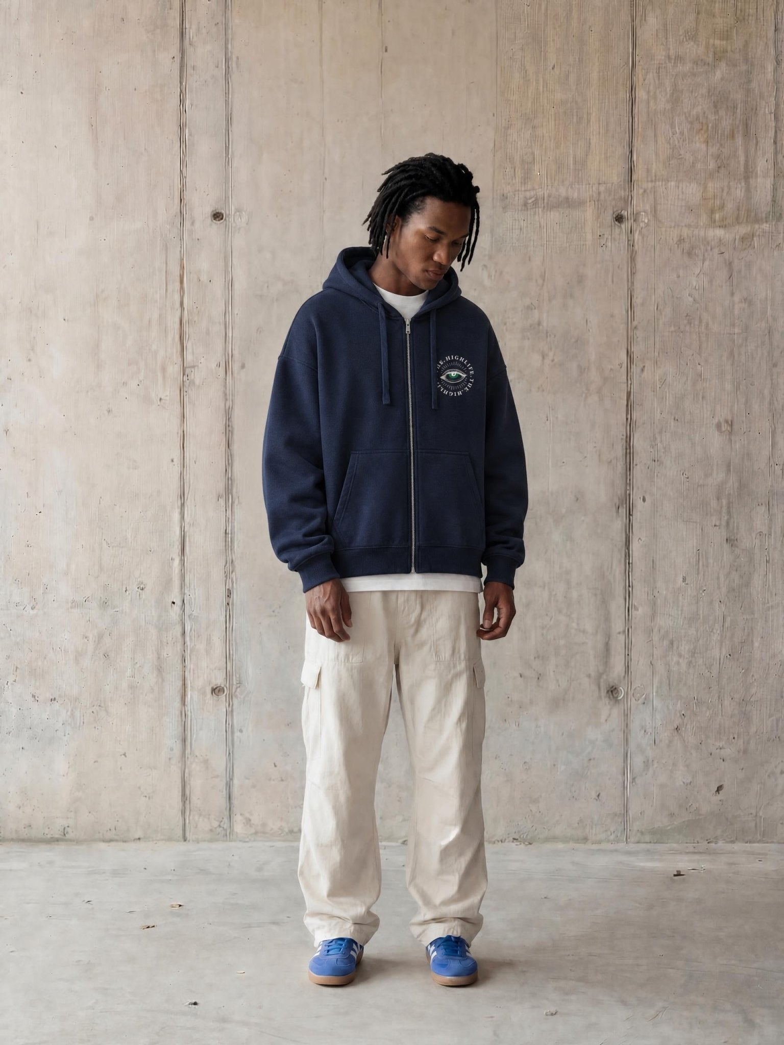 The High Life Zip Hoodie | Above Average Clothing | organic cotton apparel