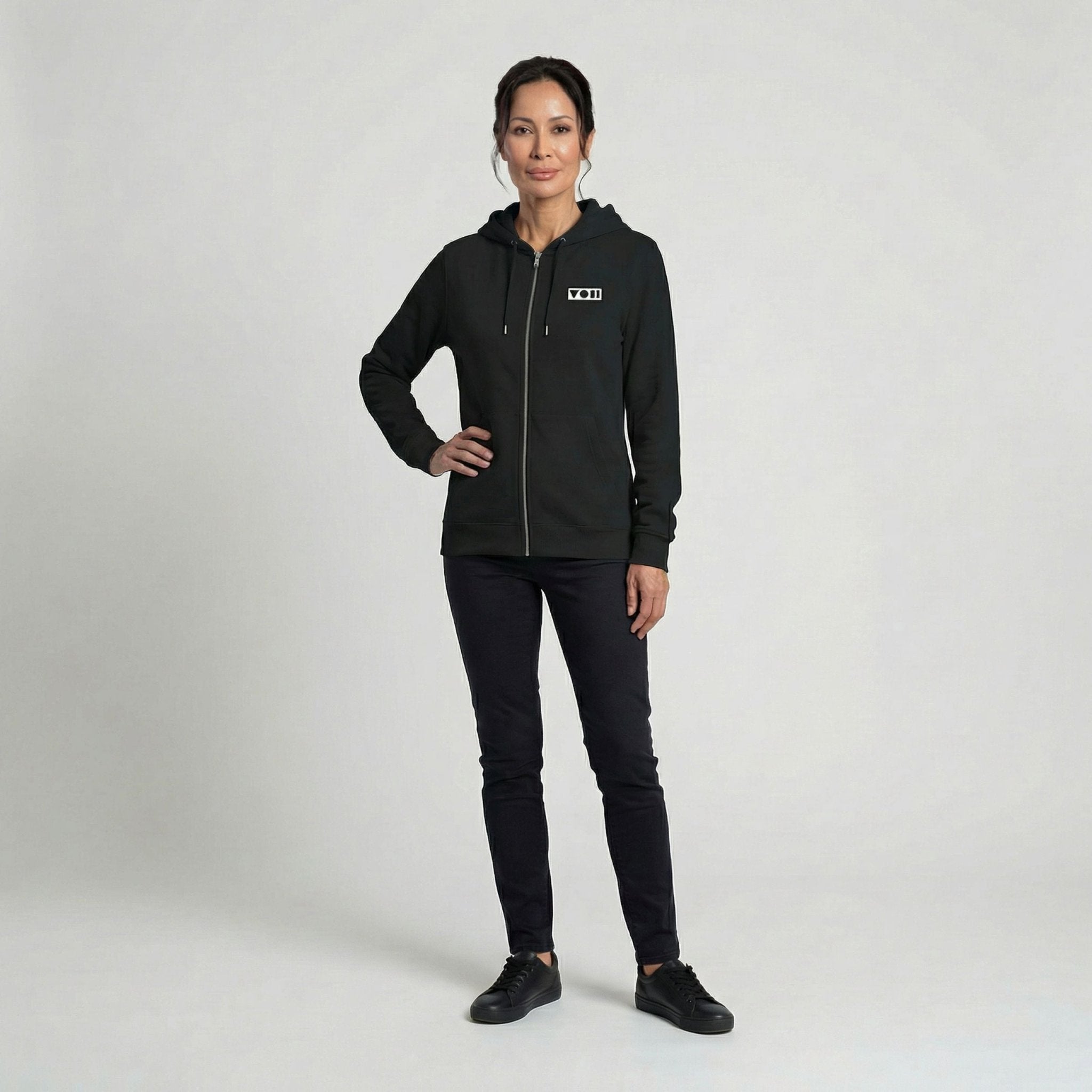 Vicky O’Neon DRMMR Zip Hoodie | Above Average Clothing | organic cotton apparel