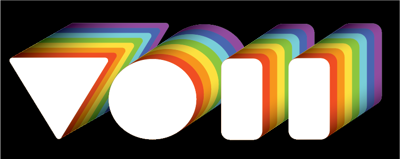 vicky o'neon's rainbow VON logo