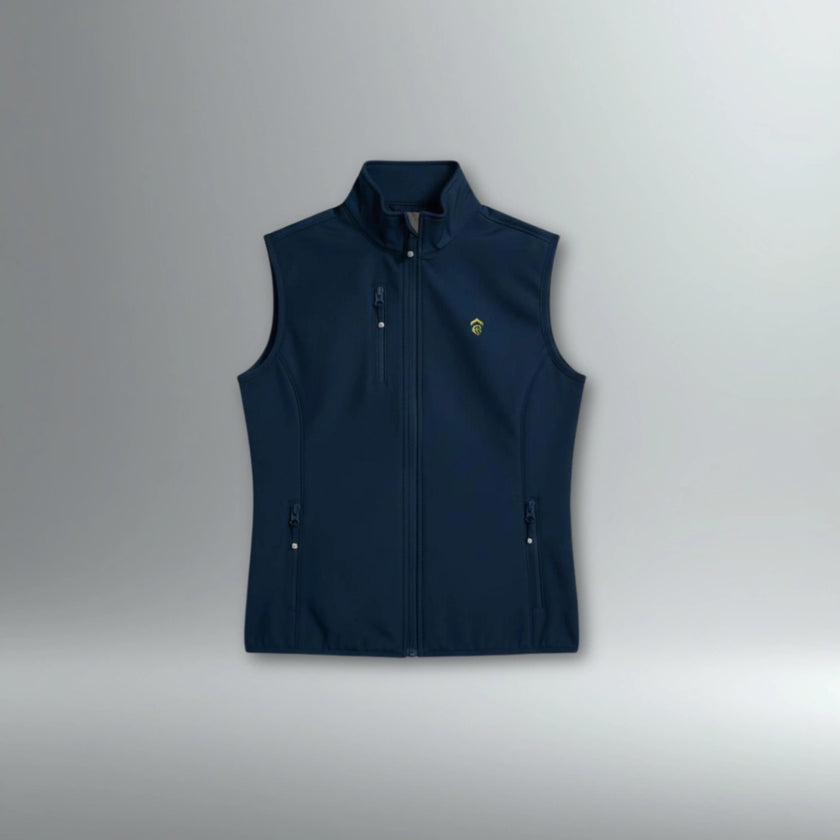 Women’s EQSTRN Softshell Gilet | Above Average Clothing | organic cotton apparel